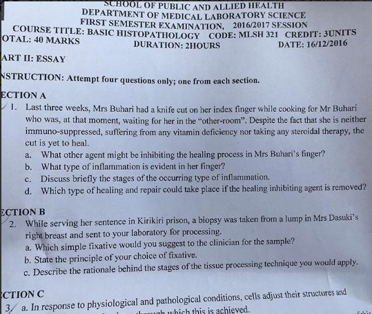 Check Out This University Examination Questions That Has Gone Viral